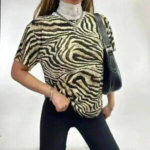 Animal  Print Stretch Tee
